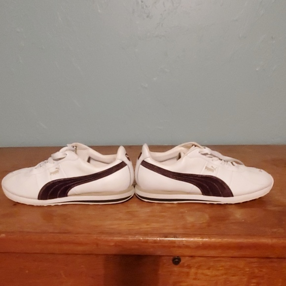 Puma Turin White with Brown Corduroy - Picture 5 of 8